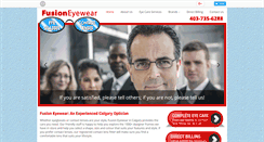 Desktop Screenshot of fusioneyewear.ca